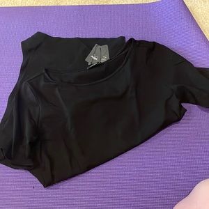 Short sleeve black body suit